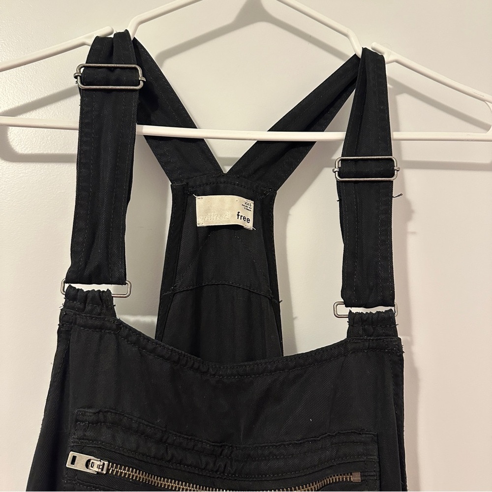 Aritzia Wilfred Free Black Valletta Overalls Cropped Size XXS Women’s - Picture 6 of 16